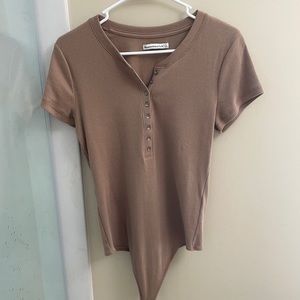 Abercrombie brown bodysuit